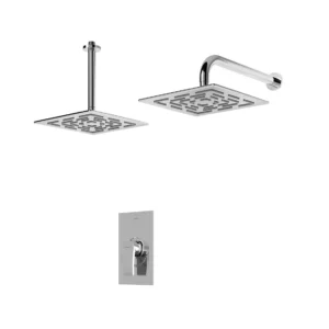 شیر حمام توکار شودر مدل رومر پلاس کروم تیپ 1 BRASS