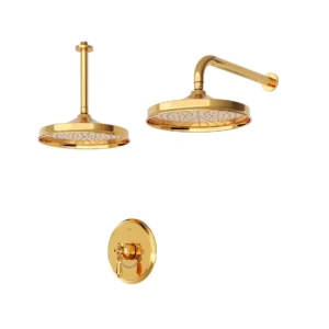 شیر حمام توکار شودر مدل زیگموند طلا تیپ 1 BRASS
