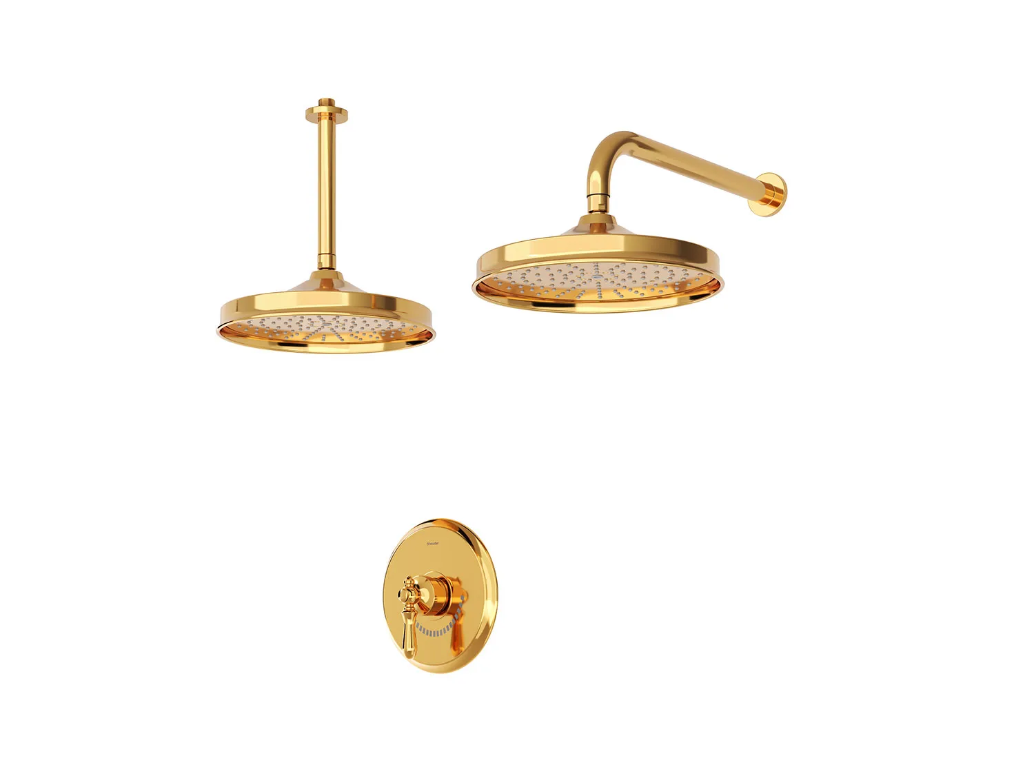 شیر حمام توکار شودر مدل زیگموند طلا تیپ 1 BRASS
