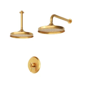شیر حمام توکار شودر مدل زیگموند طلا مات تیپ 1 BRASS
