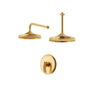 شیر حمام توکار شودر مدل گلوریس طلا مات تیپ 1 BRASS