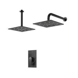 شیر حمام توکار شودر مدل رومر پلاس مشکی تیپ 1 BRASS
