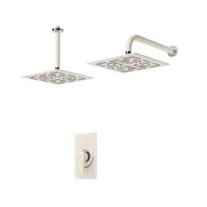 شیر حمام توکار شودر مدل رومر پلاس شیری کروم تیپ 1 BRASS