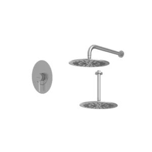 شیر حمام توکار شودر مدل روگن کروم مات تیپ 1 BRASS