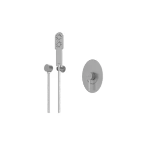 شیر حمام توکار شودر مدل روگن کروم مات تیپ 2 BRASS