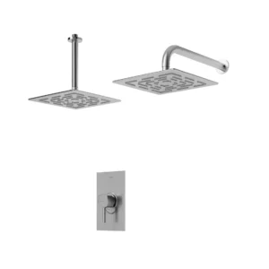شیر حمام توکار شودر مدل رومر کروم مات تیپ 1 BRASS