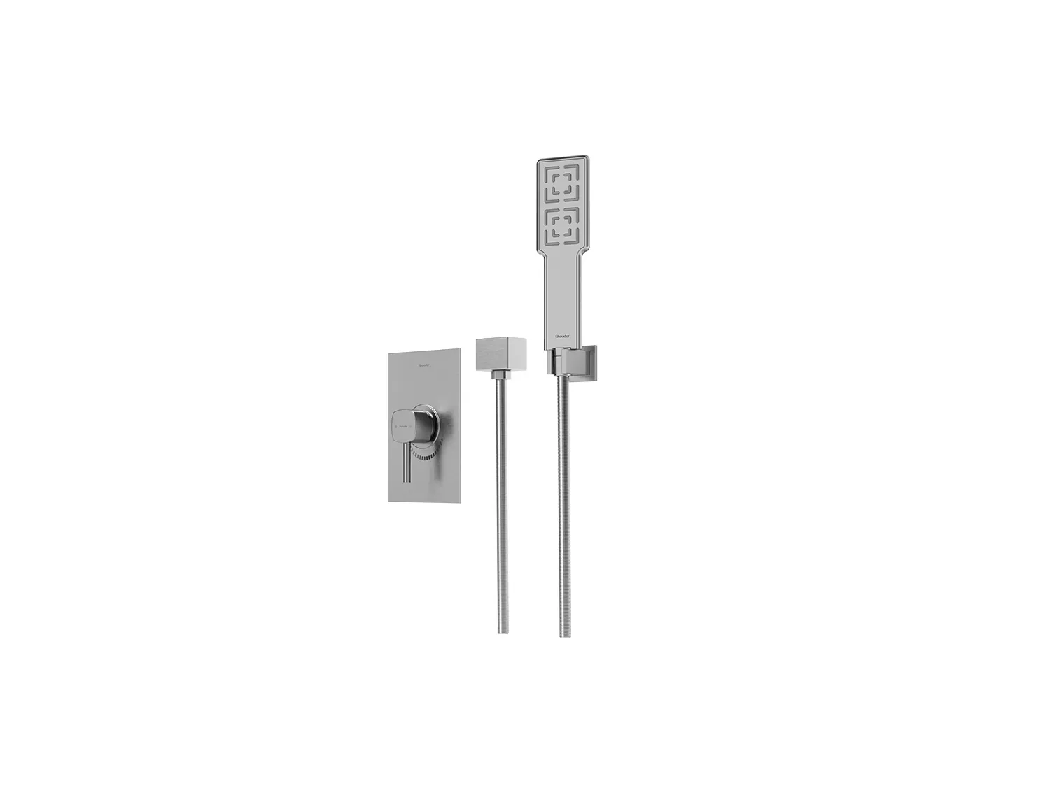 شیر حمام توکار شودر مدل رومر کروم مات تیپ 2 BRASS