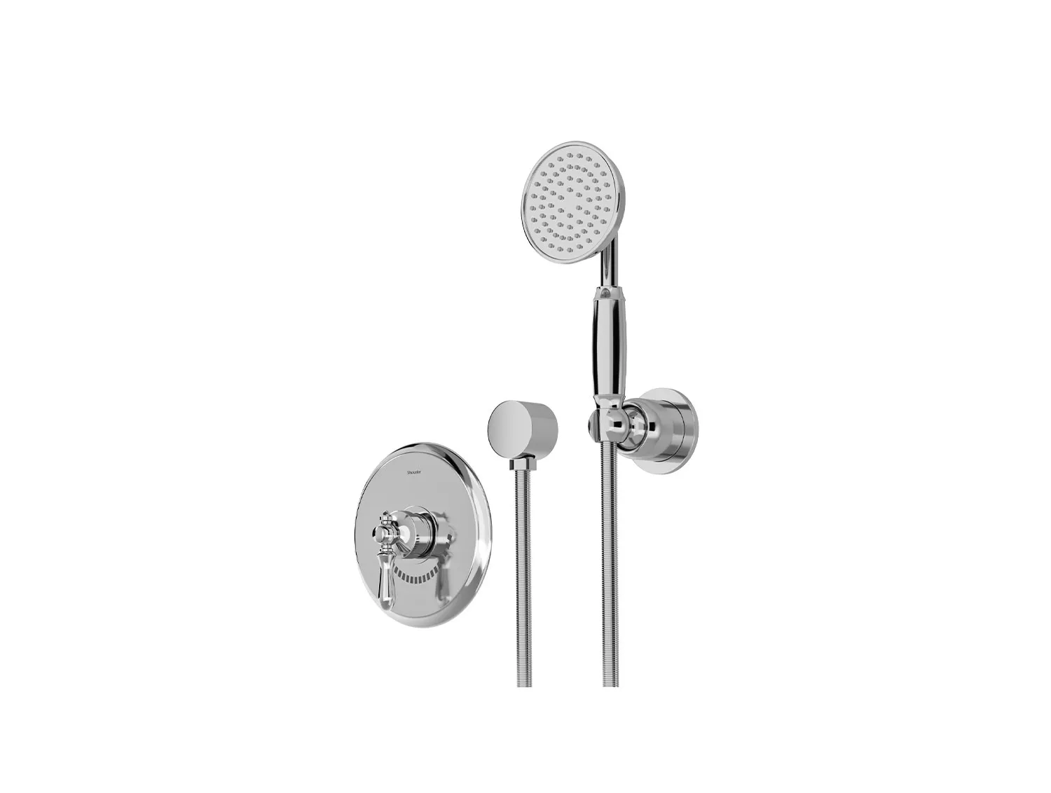 شیر حمام توکار شودر مدل زیگموند کروم تیپ 2 BRASS