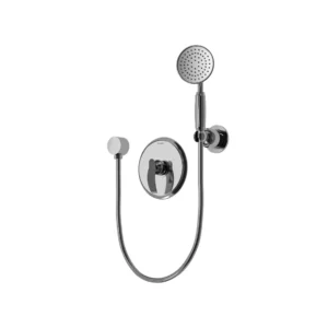 شیر حمام توکار شودر مدل گلوریس کروم تیپ 2 BRASS