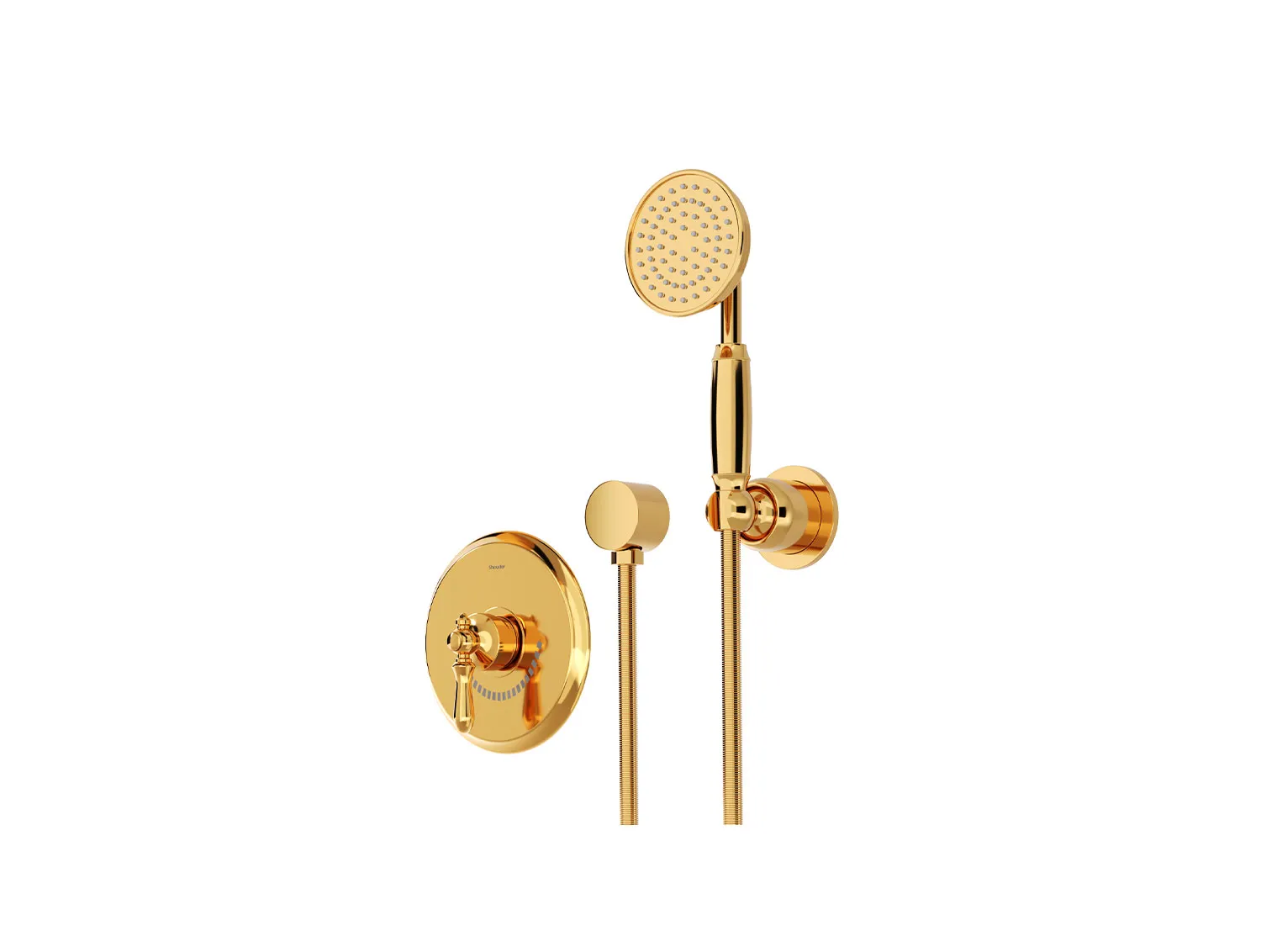 شیر حمام توکار شودر مدل زیگموند طلا تیپ 2 BRASS