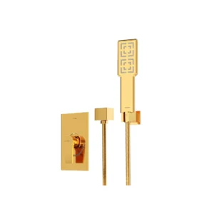 شیر حمام توکار شودر مدل رومر پلاس طلا تیپ 2 BRASS