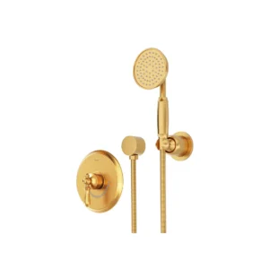 شیر حمام توکار شودر مدل زیگموند طلا مات تیپ 2 BRASS