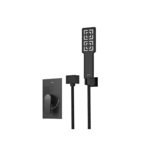 شیر حمام توکار شودر مدل رومر پلاس مشکی تیپ 2 BRASS