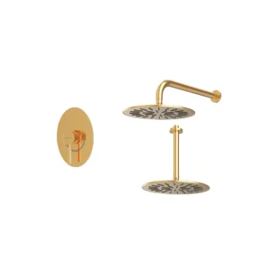 شیر حمام توکار شودر مدل روگن طلا تیپ 1 BRASS