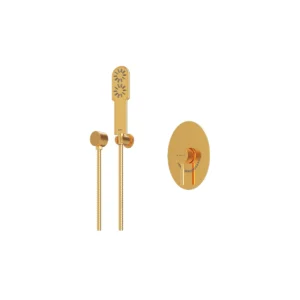 شیر حمام توکار شودر مدل روگن طلا تیپ 2 BRASS