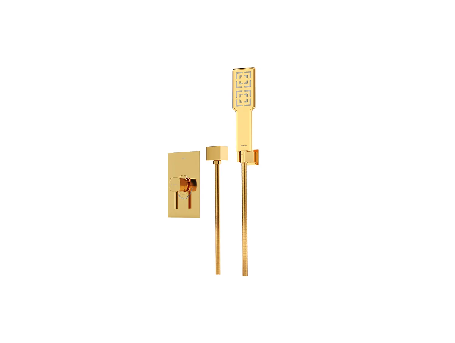 شیر حمام توکار شودر مدل رومر طلا تیپ 2 BRASS