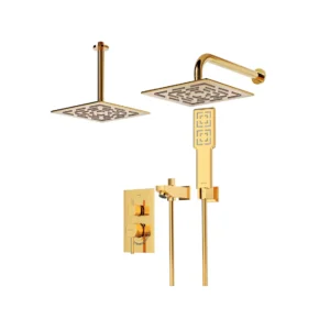 شیر حمام توکار شودر مدل رومر طلا تیپ 4 BRASS
