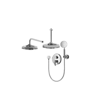 شیر حمام توکار شودر مدل گلوریس کروم تیپ 3 BRASS