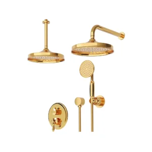 شیر حمام توکار شودر مدل زیگموند طلا تیپ 3 BRASS