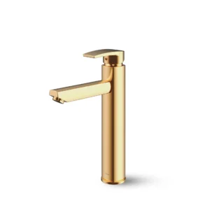 شیر روشویی پایه بلند شودر مدل یونیک پلاس طلا