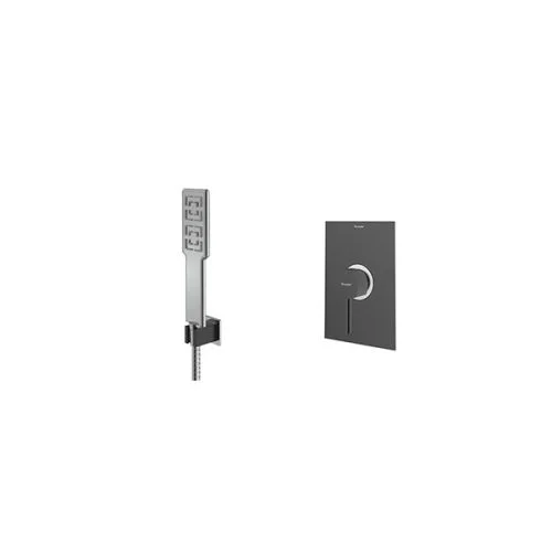 شیر حمام توکار شودر مدل رومر مشکی تیپ 2 BRASS