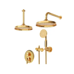 شیر حمام توکار شودر مدل زیگموند طلا تیپ 4 BRASS