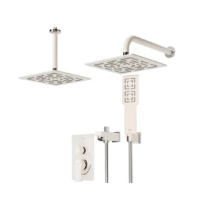 شیر حمام توکار شودر مدل رومر پلاس شیری کروم تیپ 4 BRASS