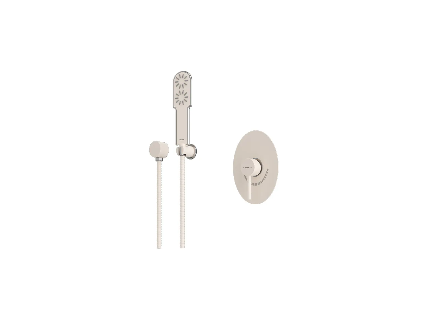 شیر حمام توکار شودر مدل روگن تیپ 2 BRASS