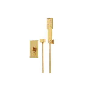 شیر حمام توکار شودر مدل رومر طلا مات تیپ 2 BRASS