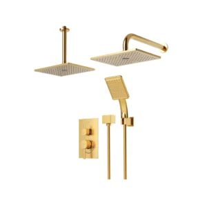 شیر حمام توکار شودر مدل رومر طلا مات تیپ 3 ABS