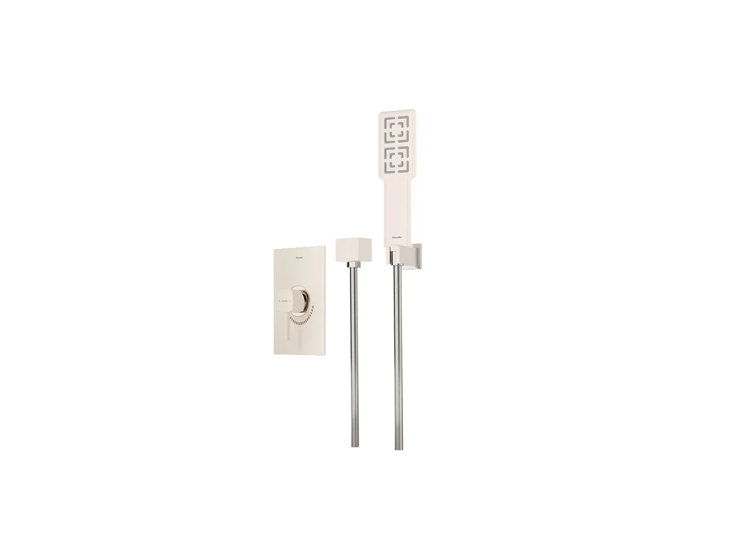 شیر حمام توکار شودر مدل رومر شیری کروم تیپ 2 BRASS