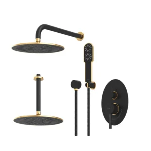 شیر حمام توکار شودر مدل روگن تیپ 3 BRASS